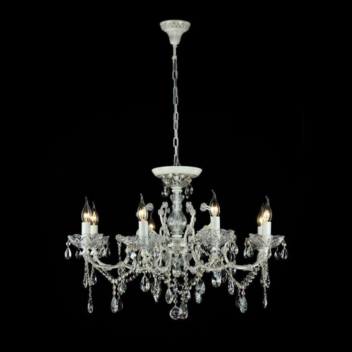 Люстра  Sevilla 8x60Вт E14 кремовый, золото 76x76x56см