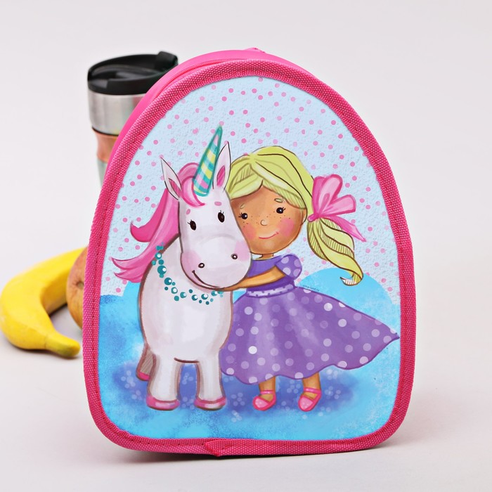 Детская термосумка рюкзак "Единорог", 3,5 л