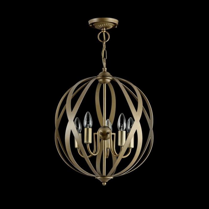 Люстра Petra 5x40Вт E14 золото 42,2x156,5см