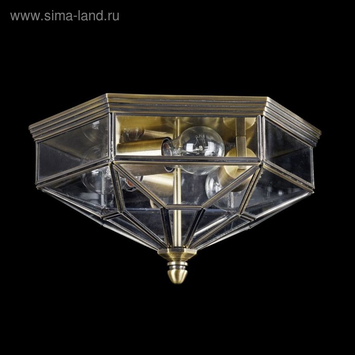 Светильник потолочный Maytoni H356-CL-03-BZ, 3хE27, 60Вт, 30,4х35,2х19,2 см, цвет бронза
