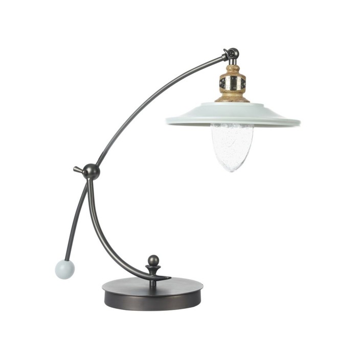 Настольная лампа Senna 1x60Вт E14 бронза, венге 44,2x25,1x56,4см