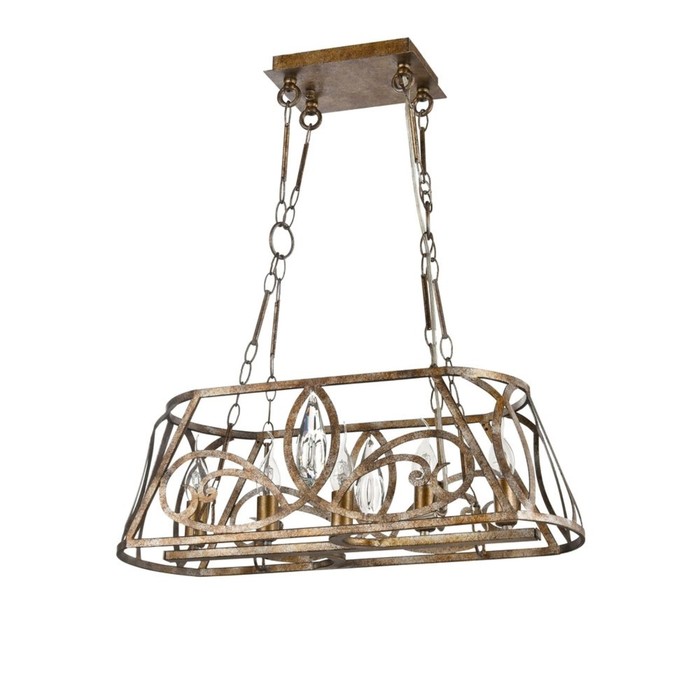 Люстра Eisner 5x40Вт E14 золото 23,2x64,2x20,5см