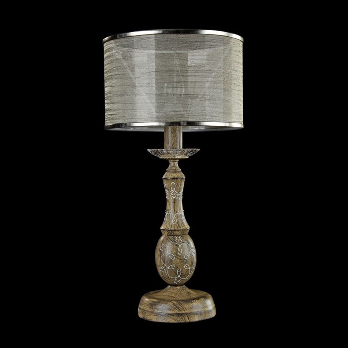 Настольная лампа Cable 1x40Вт E14 коричневый 22x22x44см