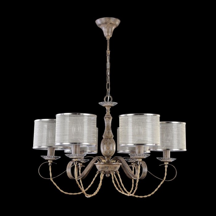 Люстра Cable 6x40Вт E14 коричневый 67x67x140см