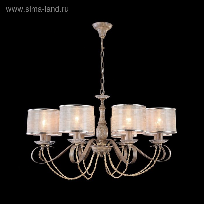 

Люстра Cable 8x40Вт E14 коричневый 80x80x140см