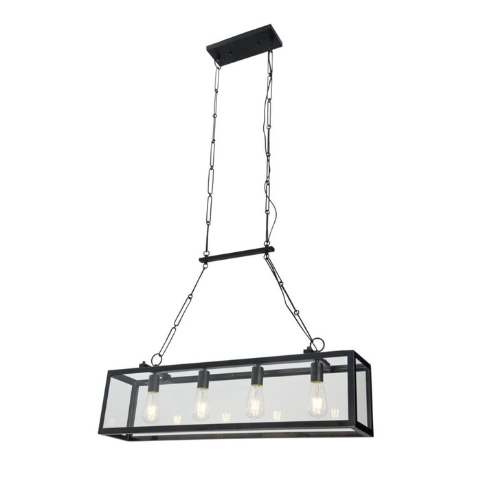 Люстра Delphi 4x60Вт E27 черный 17x91,5x155,6см