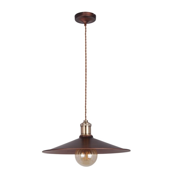 Светильник Jingle 1x60Вт E27 коричневый 36x36x6,7см
