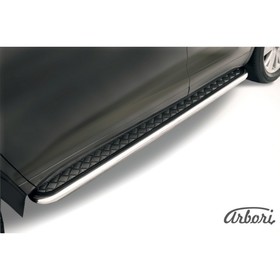 

Защита штатных порогов Arbori d57 с листом Toyota HIGHLANDER 2014-