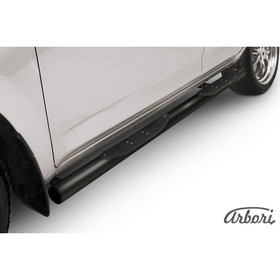 Защита штатных порогов Arbori d76 с проступями черная Toyota RAV-4 2006-2009 Бишкек Защита штатных порогов Arbori d76 с проступями черная Toyota RAV-4 2006-2009 Ош