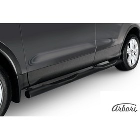 

Защита штатных порогов Arbori d76 с проступью черная Ford KUGA 2013-