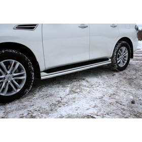 

Защита штатных порогов d 60 (компл 2шт) "Nissan Patrol" 2010-, NPAT.86.1212