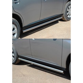 

Пороги труба d60, Mitsubishi Outlander 2012-2015, 2015-2016, MIOU.80.1559
