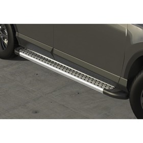 

Защита штатных порогов алюминиевый профиль Arbori "Standart Silver" 1700 серебристые Toyota RAV-4 2015-