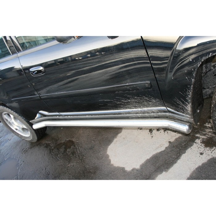 Пороги труба d 76 "Chevrolet Trail Blazer" 2007-