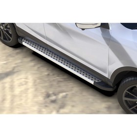 

Защита штатных порогов алюминиевый профиль Arbori "Standart Silver" 1700 серебристая Nissan QASHQAI 2014-
