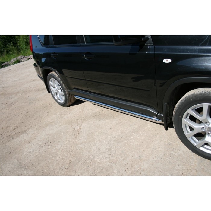 Пороги труба d 60 (компл 2шт) "Nissan X-Trail" 2007-12/2010, NXTR.80.0502