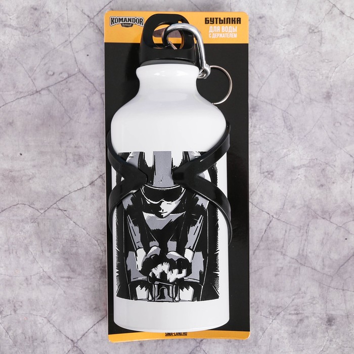 Бутылка для воды с держателем "Шоссе", 400 мл