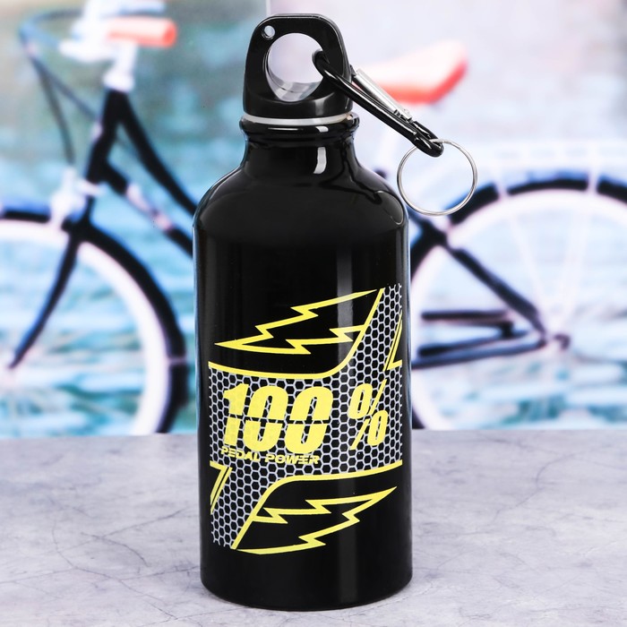 Бутылка для воды с держателем "100%", 400 мл