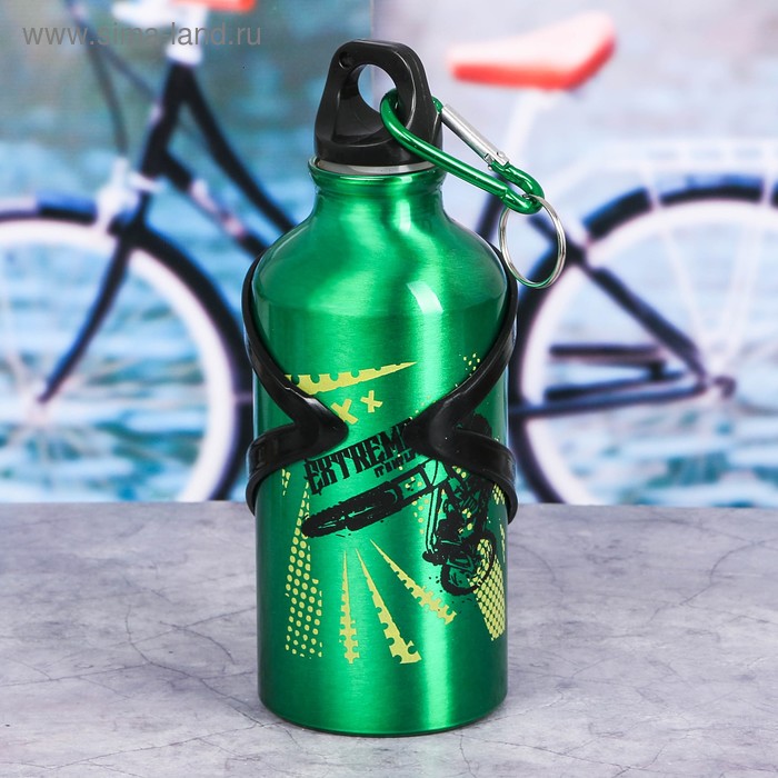 фото Бутылка для воды «extreme», с велосипедным держателем, 400 мл командор