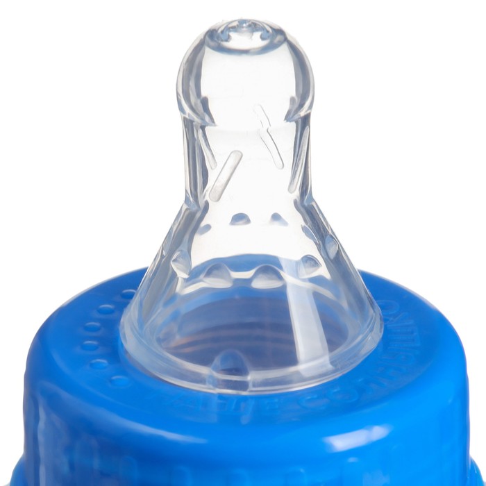 Бутылочка для кормления «Маленький джентльмен» детская классическая, с ручками, 250 мл, от 0 мес., цвет синий