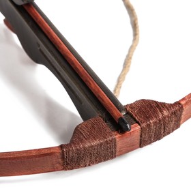 Сувенирное деревянное оружие 'Арбалет', взрослый, чёрный, массив ясеня, 70 см Ош
