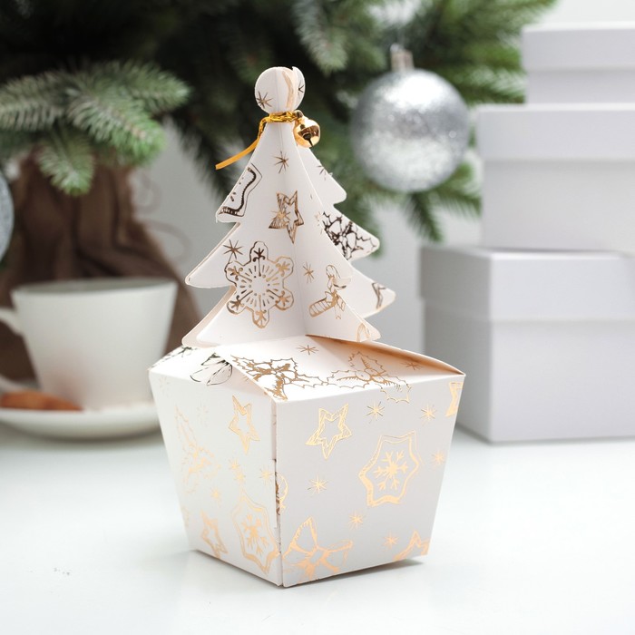 Коробка сборная "Вечерний звон", 8 х 8 х 6,5 см