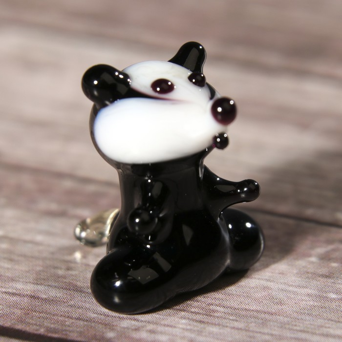 Сувенир стекло микро "Барсук" 3х3х2 см МИКС