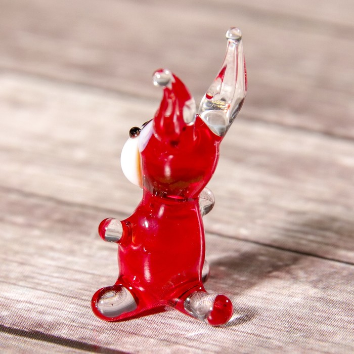 Сувенир стекло микро "Ослик" 3х3х1,5 см МИКС