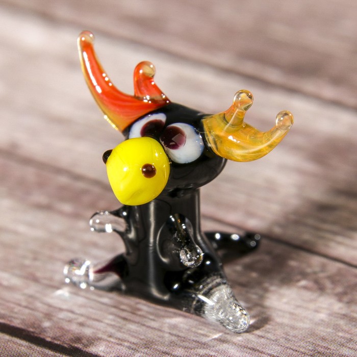 Сувенир стекло микро "Лось" 4х3х2 см