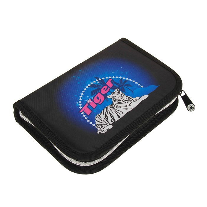 Пенал 1 секция откидная планка 140*205 наполн. лам.карт MagTaller 27 предм Tiger 30216-23