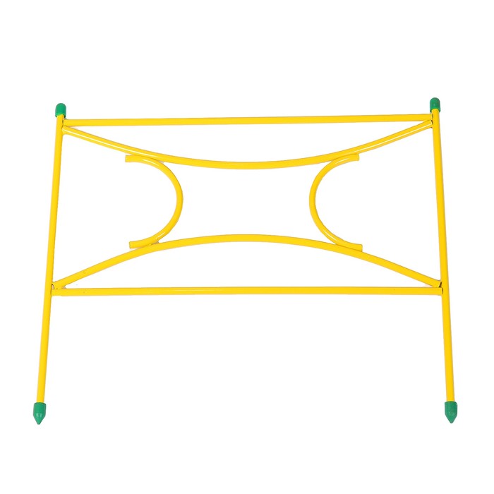Ограждение декоративное, 45 х 250 см, 5 секций, металл, жёлтое, «Декоративный мини»