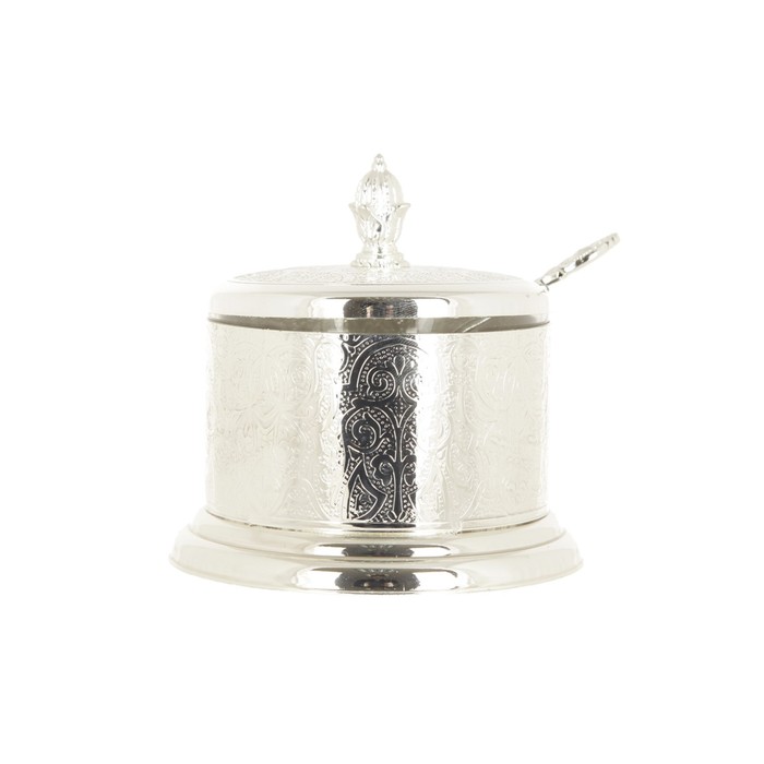 Сахарница "Узоры", с ложечкой