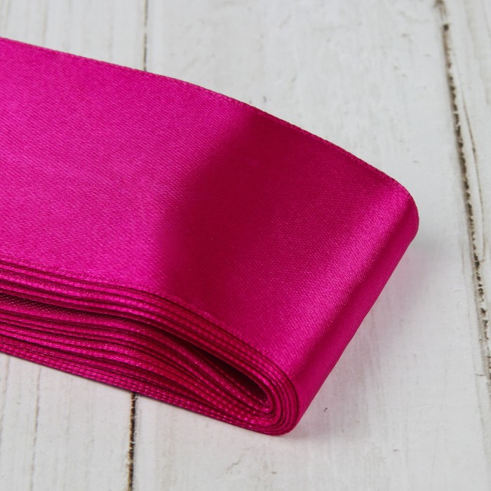 Лента атласная, 50мм, 5,4м, №027, цвет светло-лиловый