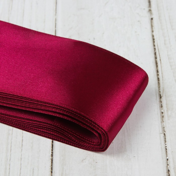 Лента атласная, 50мм, 5,4м, №028, цвет лиловый