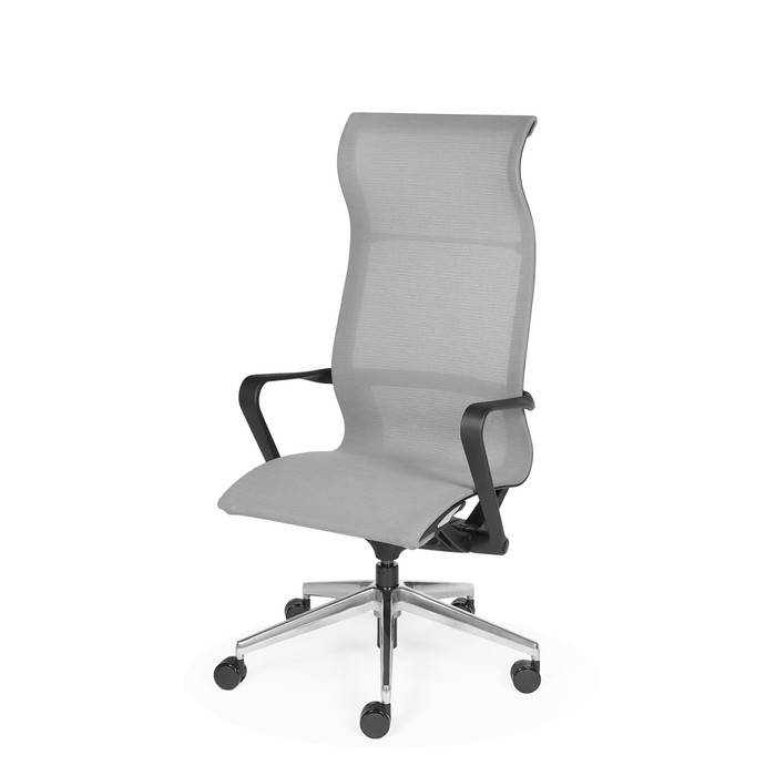 Кресло офисное COSMO, серая сетка, чёрный каркас