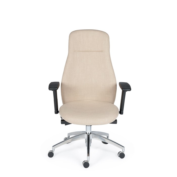 Кресло офисное "Мальта", бежевая ткань