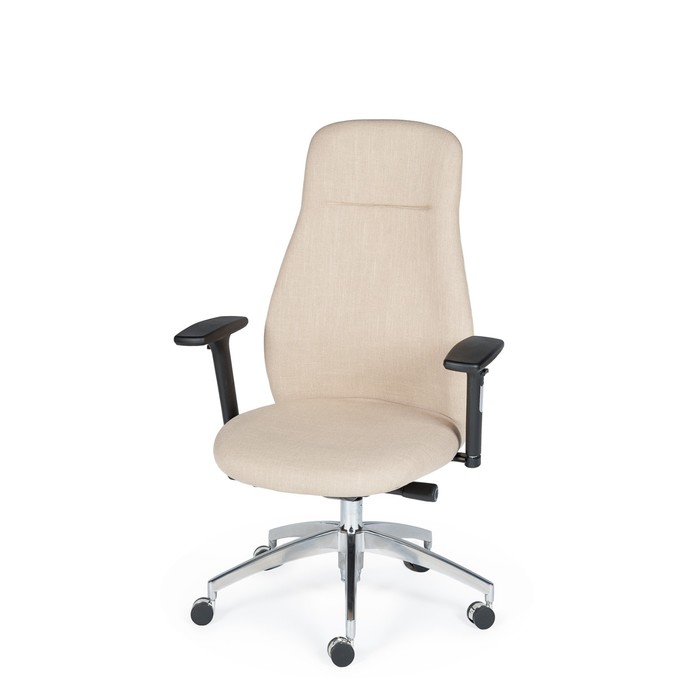 Кресло офисное "Мальта", бежевая ткань
