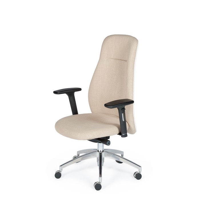 Кресло офисное "Мальта", бежевая ткань
