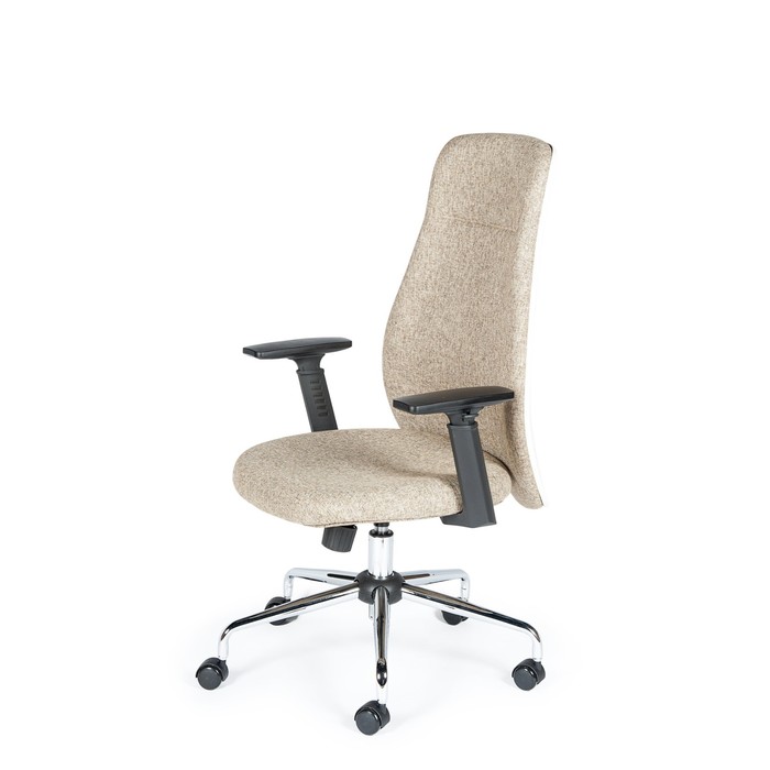 Кресло офисное "Милан", бежевая ткань