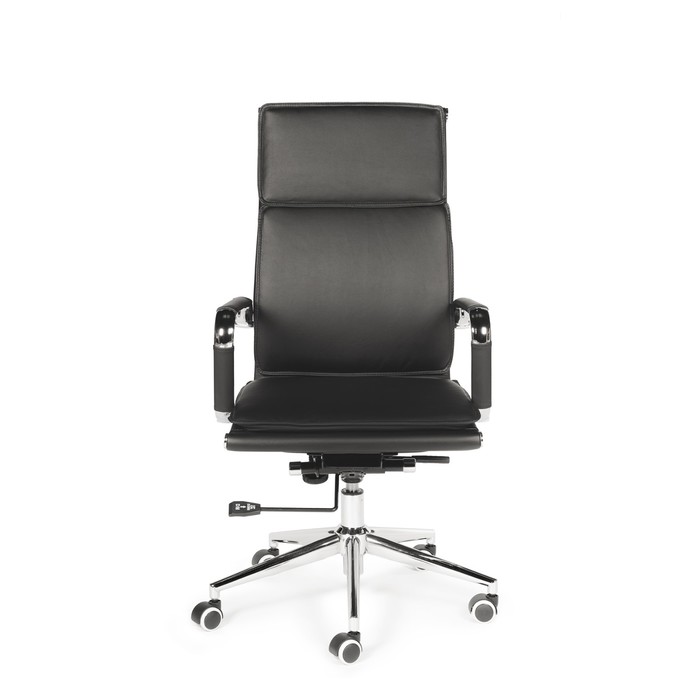 Кресло офисное "Харман", чёрная экокожа