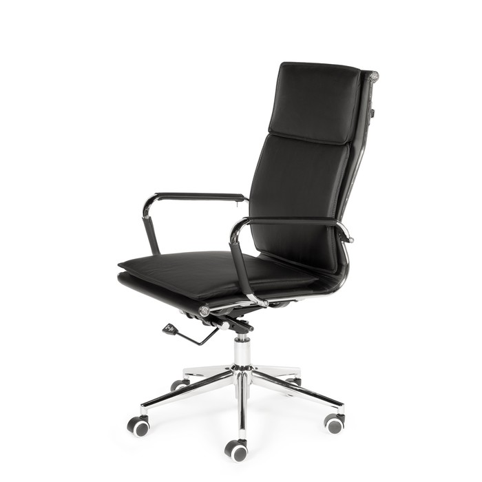 Кресло офисное "Харман", чёрная экокожа
