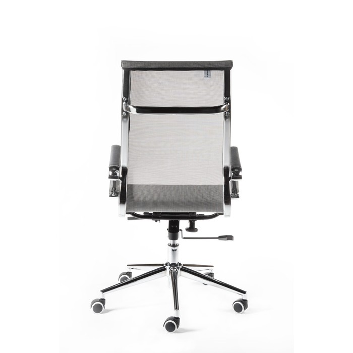 Кресло офисное "Хельмут", сталь/хром, серебристая сетка