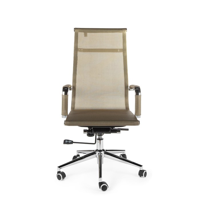 Кресло офисное "Хельмут",сталь/хром, бронзовая сетка