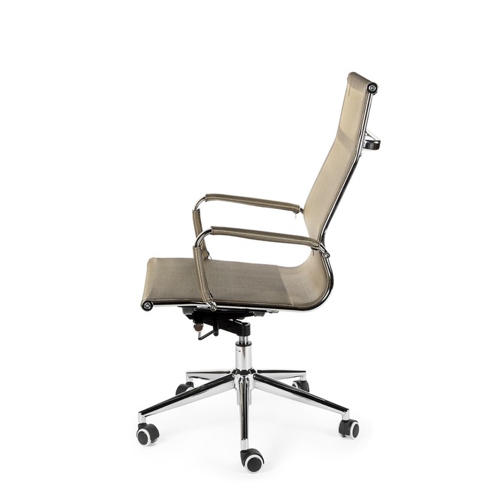 Кресло офисное "Хельмут",сталь/хром, бронзовая сетка