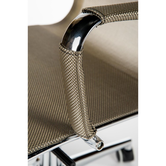 Кресло офисное "Хельмут",сталь/хром, бронзовая сетка