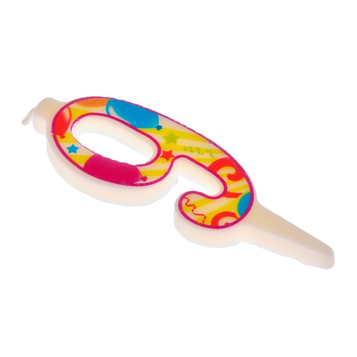 Свеча в торт цифра 9 "С днем рождения"