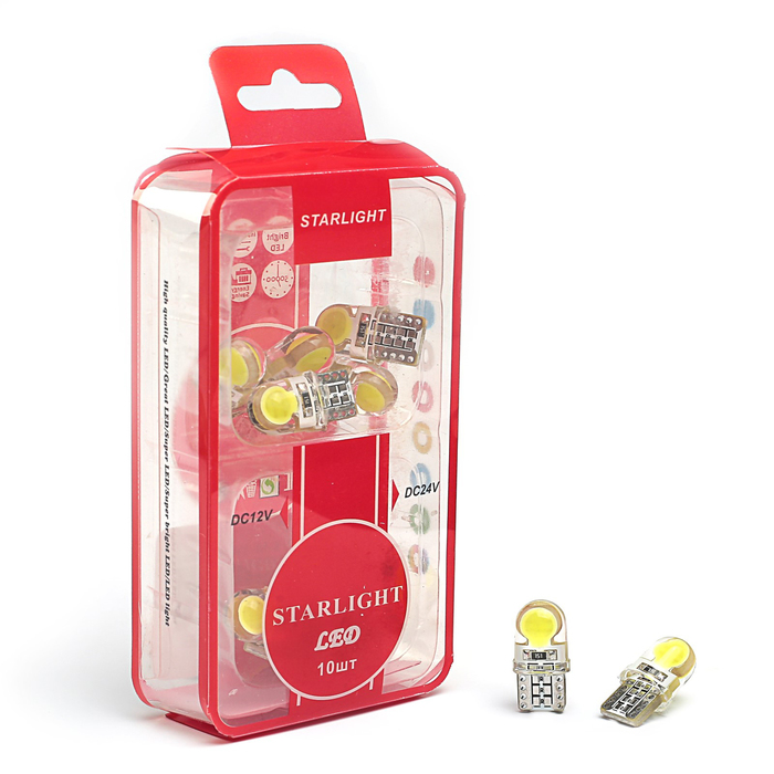 Лампа светодиодная STARLIGHT, T10, 12 В, 1 Вт, M-1W