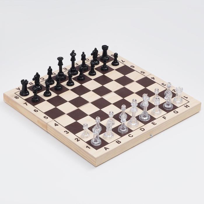 Шахматы "Классические" (доска дерево 29х29 см, фигуры пластик, король h=5.2 см)