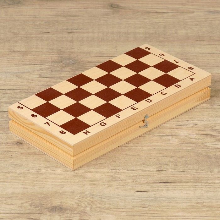 Шахматы "Классические" (доска дерево 29х29 см, фигуры дерево, король h=5.2 см)