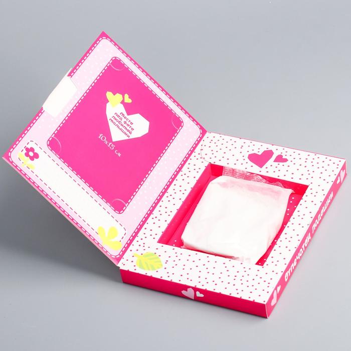 Слепок ладошки в шкатулке Me to You "Малышка"+ масса, двусторон скотч, шкатулка